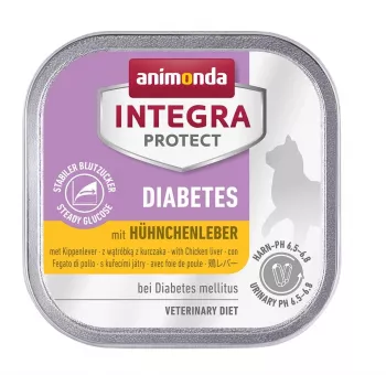 Slapjā barība kaķiem animonda INTEGRA PROTECT Diabetes mājputns 100 g paplāte, bezcukura, bezglutēna
