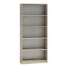 Biroja grāmatu skapis Top e shop R80 SONOMA ozola krāsā, 5 plaukti, 800×300×1820 mm