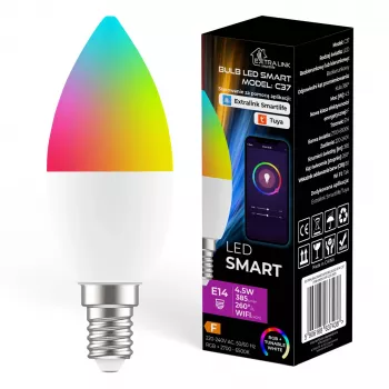 Extralink Smartlife LED spuldze, E14 C37 2700-6500K WiFi 220-240V