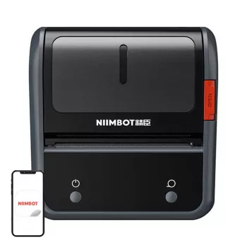 Termoprinteris etiķetēm NIIMBOT B3S_P 203 dpi Bluetooth portatīvs, pelēks