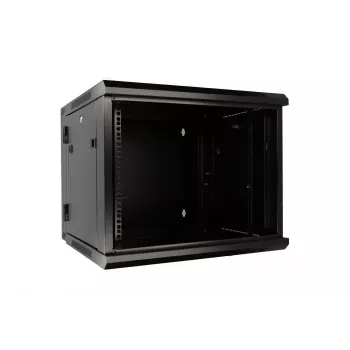 Extralink sienas skapis 6U 600x600 AZH melns, veramais tips