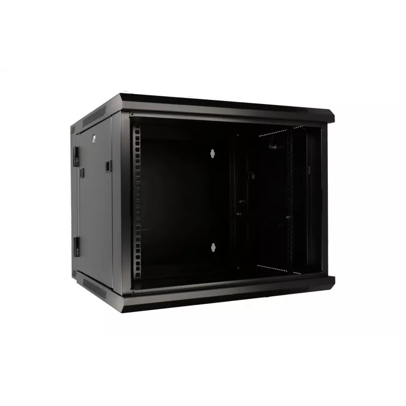 Extralink sienas skapis 6U 600x600 AZH melns, veramais tips