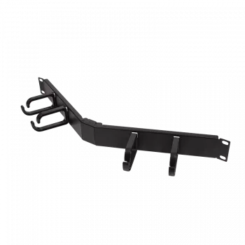 LogiLink Kabeļu organizators 48,3 cm (19 inch) 1U, leņķveida - melns, RAL 9005
