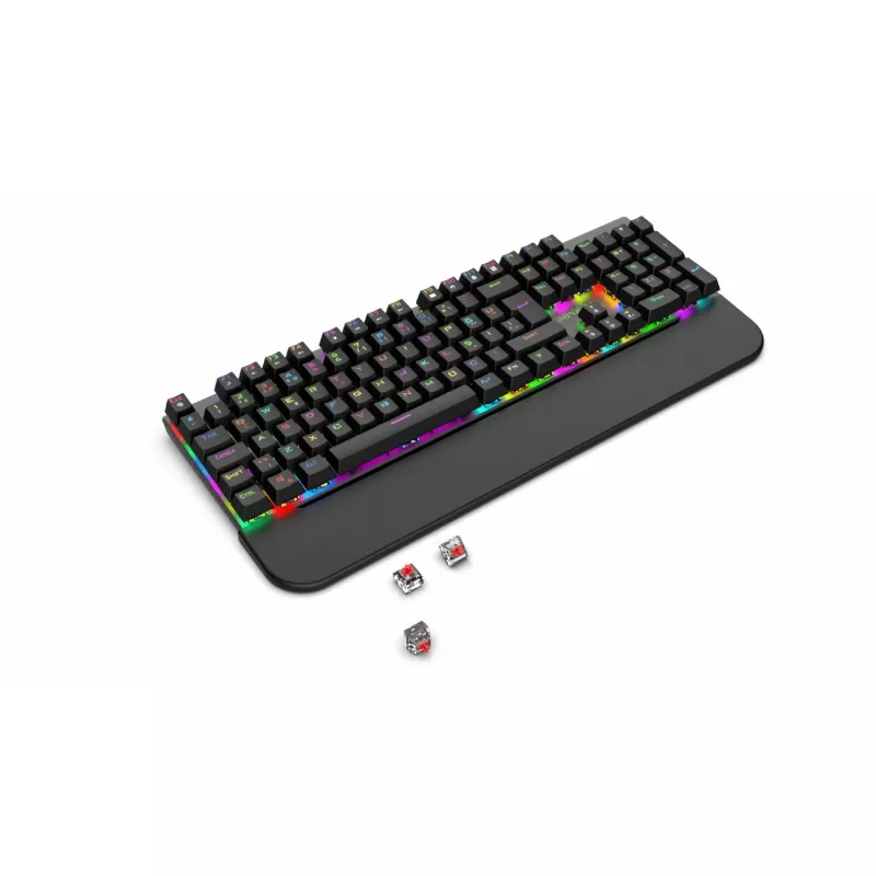 Incase Gaming Keyboard IKG-443 mehāniskā tastatūra, RGB, vācu izkārtojums
