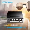 Tīkla slēdzis Cudy GS105 — 5 portu Gigabit Ethernet (10/100/1000), melns, 5 V DC barošanas avots iekļauts