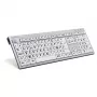 Logickeyboard XL-Print Alu Black on White FR (PC/Slim)