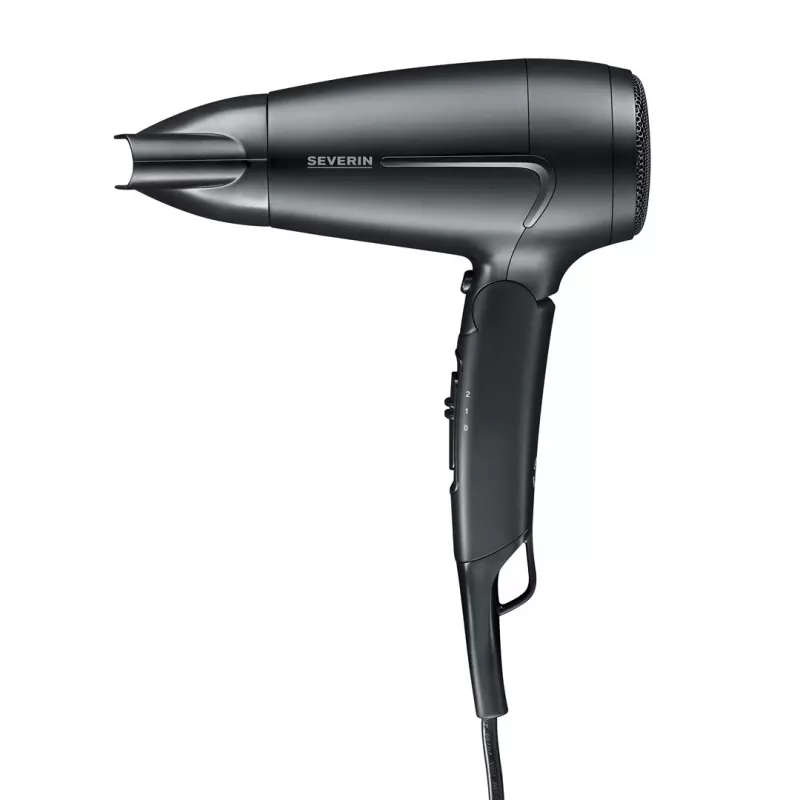 Severin HT 0159 ceļojumu matu žāvētājs, 1600 W, saliekams rokturis, melnā krāsā