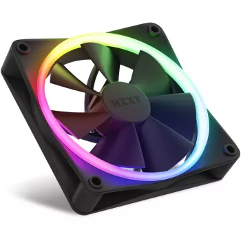NZXT F120 RGB 120mm ARGB korpusa ventilators - 3 komplektā - Melns