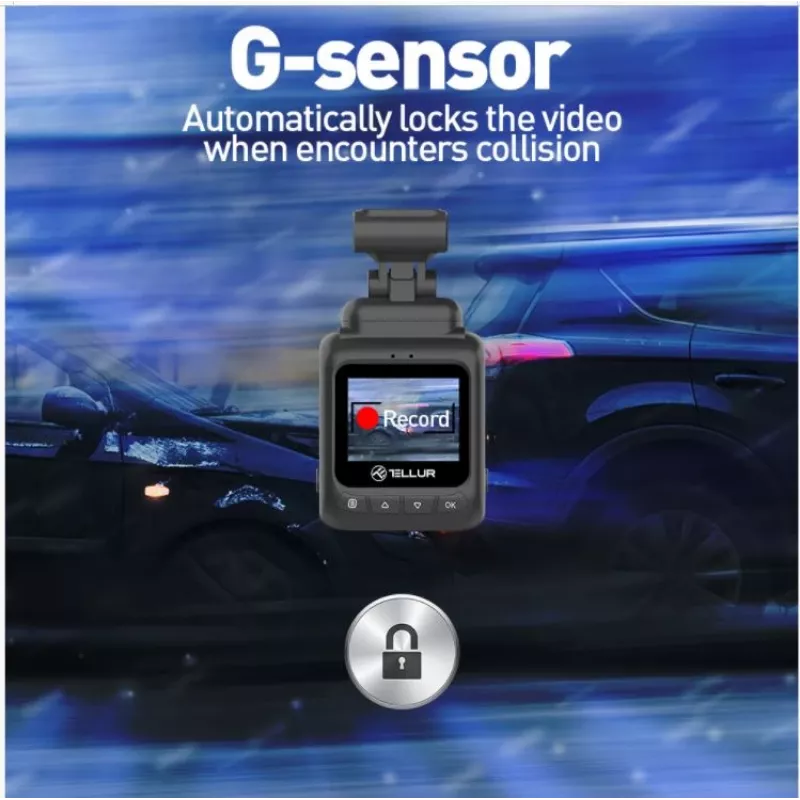 Dash Cam Tellur Dash Patrol DC1 FullHD 1080P Melns