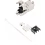 Keystone modulis Cat 6a helos 08-10002 bezinstrumenta savienotājs, RJ45 keystone ieliktnis ekranētām/neekranētām Cat6a instalācijām