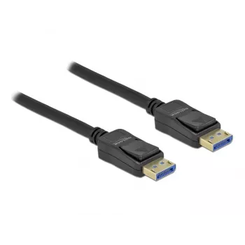 Delock DisplayPort kabelis - DisplayPort (vīrišķais) uz DisplayPort (vīrišķais) - DisplayPort 2.0 - 2,0 m - Atbalsta 10K 60 Hz (10 240 x 4320) - Melns (80262)