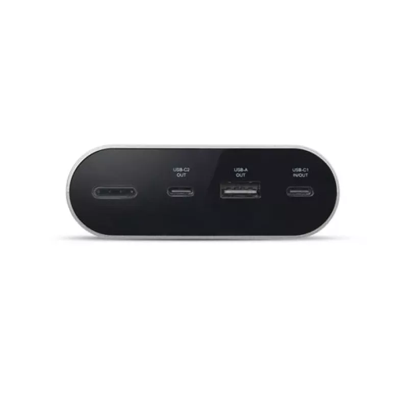 Pārnēsājams lādētājs Dell APB080GL 25000 mAh, 1×USB-A + 2×USB-C, 2 A izvade, pelēks, 0.522 kg
