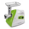 Gaļas maļamā mašīna ESPERANZA EKM012G — 600 W, nerūsējošā tērauda asmens, desu pildījuma uzgalis, kebbe veidotājs, reverss, neslīdošas kājiņas, balta/zaļa
