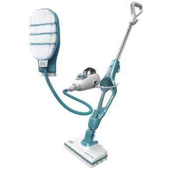 Tvaika mops Black & Decker FSMH1351SM-QS — 1300W, 0,5L tvertne, 6m vads, 9-in-1 cietām grīdām