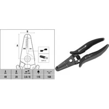 Noņēmējs c.k tools T3895 ESD 0,8–2,6 mm vadiem