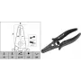 Noņēmējs c.k tools T3895 ESD 0,8–2,6 mm vadiem