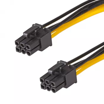 Akyga AK-CA-49 PCIe 6 kontaktu barošanas kabelis F–F, 40 cm