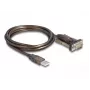 DeLOCK 62646 USB 2.0 Type-A uz Serialo RS-232 D-Sub 9 kontaktu vīrišķais adapteris