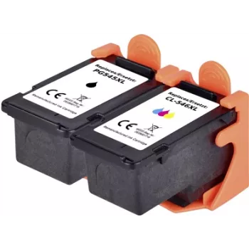 Renkforce Tintes Kombinācijas Komplekts, aizstāj Canon PG-545XL, CL-546XL, saderīgs Kombinācijas Komplekts Melns, Ciāns, Fuksīns, Dzeltens RF-I-C-PG545CL5462PK RF-5706064 (RF-5706064)