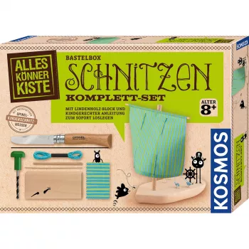 Kosmos Schnitzen Komplett-Set – Eksperimentu komplekts, 8+ gadi, Daudzkrāsains