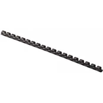Plastmasas iesiešanas ķemme Fellowes 6 mm, 21 gredzeni, A4, 20 lapām, melna, 100 gab.