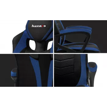 Huzaro FORCE 2.5 BLUE MESH Gaming krēsls Melns, Zils