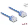 Tīkla kabelis DeLOCK RJ45 Cat.6 0.5m Zils