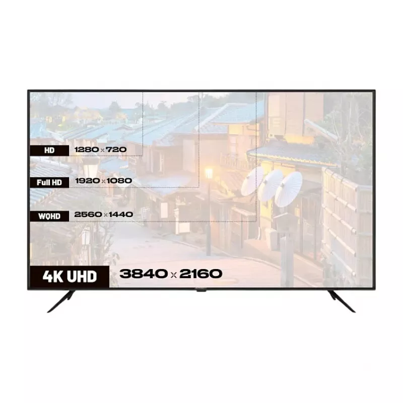 139,0 cm/55 inch (3840x2160) JAPANNEXT JN-IPS550UHD60F 16:9 IPS 60Hz HDMI USB WLAN Speaker Melns