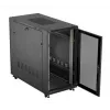 19 collu skapis LANBERG FF01-6222-23B 22U 600x1200 mm Melns ar perforētām durvīm