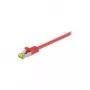 Wentronic Goobay Cat.7 Raw Cable Patch Kabelis, S/FTP (PiMF), Sarkans, 15 m - LSZH Halogēns-Bez, Varš, RJ45 Spraudnis (91652)