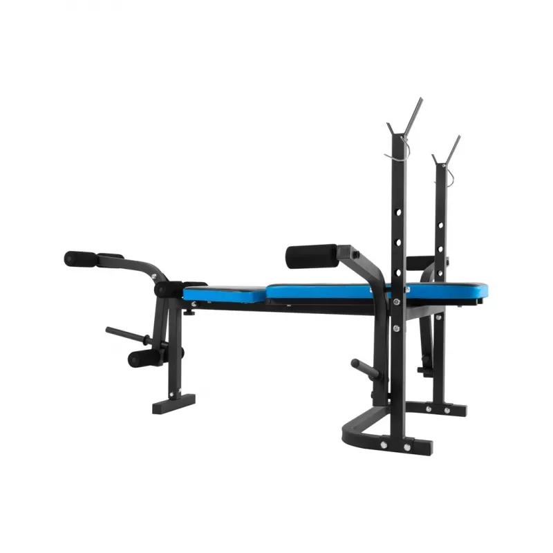 Pielāgojams daudzfunkcionāls treniņu sols Rebel RBA-2007 — regulējama atzveltne un sēdeklis, salokāms, 1610×1300×1005 mm, 18.6 kg