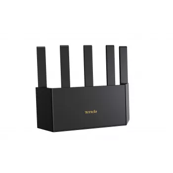 Galda maršrutētājs TENDA TX12L Pro divjoslu Wi‑Fi 6 (802.11ax), 2402 Mbps, 5 ārējās antenas, Gigabit LAN, 3x RJ‑45