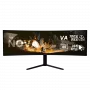 Arozzi Nova 49 collu izliekts LED monitors — 5120 x 1440 Dual QHD, VA panelis, 4 ms, USB centrmezgls, VESA