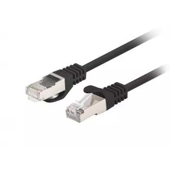 LANBERG RJ-45 Cat6 patch kabelis PCF6-20CC-0150-BK, F/UTP, CCA vadītājs, 1,5 m, melns