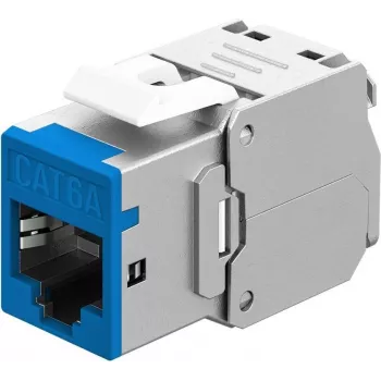 Goobay Keystone-Modulis RJ45 CAT 6A, STP, Slim, Zils (77944)
