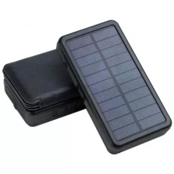 Portatīvais akumulators PowerNeed ES20000B 20000mAh — 2x USB 5V/2A, 9W, ūdensizturīgs, melns, 370 g