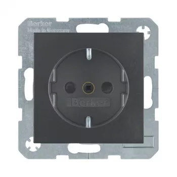 Berker 4723 16 06 Schuko kontaktligzda B1 antracīta