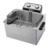 ProfiCook PC-FR 1038 Divu sekciju brīvstāvošais fritieris 3000 W Sudrabs