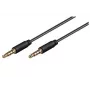 Microconnect IPOD013 audio pagarinājuma kabelis 3 m 3,5 mm Melns
