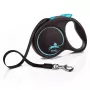 Suņa izvelkamā pavada Flexi Black Design M — 5 m lente, 25 kg slodze, ergonomisks rokturis