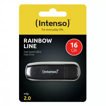 USB 2.0 zibatmiņa 16GB Melna INTENSO 3502470