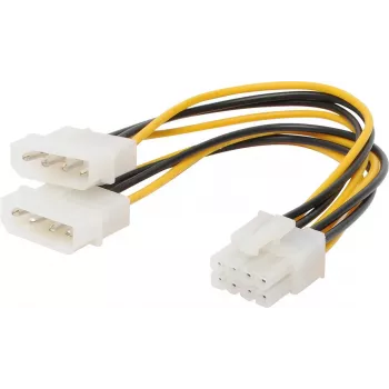 Iekšējais strāvas kabelis ShiverPeaks 8-pin PCI Express uz 2x 6-pin (2x 13.3 cm) 0.13 m