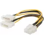 Iekšējais strāvas kabelis ShiverPeaks 8-pin PCI Express uz 2x 6-pin (2x 13.3 cm) 0.13 m