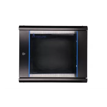 Pie sienas montējams skapis Extralink 9U 600x600 Melns