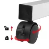 Maclean MC-124 W mobilais laptopa galds, balts, 80x60 cm, 50 kg, augstums 67-115 cm