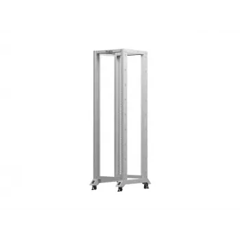 Atvērtais 19 collu statīvs LANBERG 42U, dziļums 800 mm, platums 600 mm, pelēks