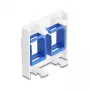 DELOCK 81557 ieliekamais rāmis Keystone modulim, plastmasa, 45×45×17.5 mm, zils/balts