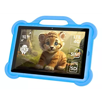 Planšetdators BLOW KidsTAB10 10.1 collu pilnizmēra planšete, 10.1 collu IPS 1200x1920, Android 12, 4GB RAM, 64GB eMCP, 4G (MicroSIM), 6000 mAh, Astral Blue
