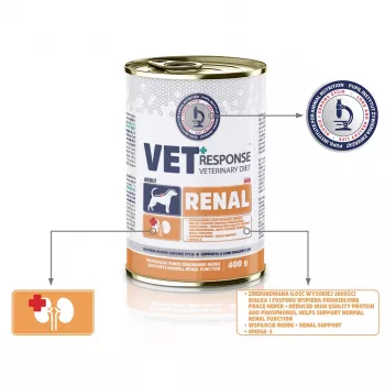 VET RESPONSE Renal mitrā suņu barība - 400g