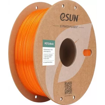 PETG 1.75mm CAURSPĪDĪGS ORANŽS 1kg ESUN 3D FILAMENTS (PETG-Basic175T-O1P1)